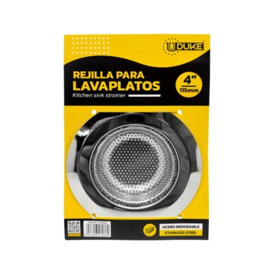 REJILLA LAVAPLATOS UDUKE ACERO INOXIDABLE 4 (115MM) (HT80098)