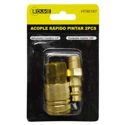 ACOPLE RAPIDO PINTAR UDUKE JUEGO X 2 PCS PARA COMPRESOR (HT80167)