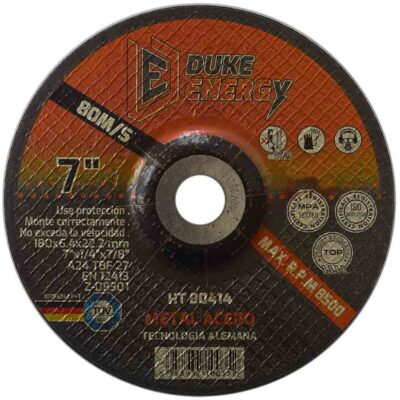 DISCO 7 X 1/4 X 7/8 PULIR METAL DUKE ENERGY TECNOLOGIA ALEMANA (HT80414)