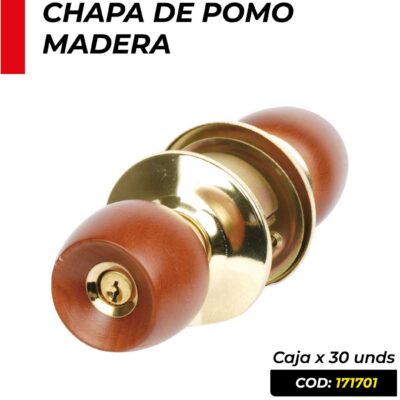 CHAPA DE POMO MADERA UNIFER