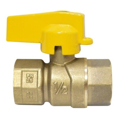 LLAVE GAS BRONCE GRINACA LIVIANA PN25 (CHAPOLA AMARILLA)(HT20172)