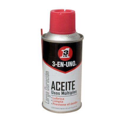 ACEITE LUBRICANTE 3 EN 1 EN AEROSOL 4.5 OZ(LUBRICA LIMPIA Y PROTEGE)