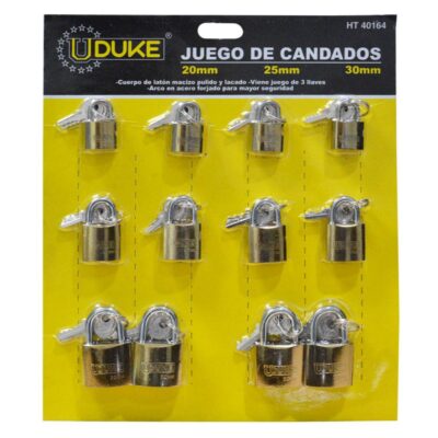 CANDADO CARTON UDUKE DORADO 20-25-30 (HT40164)