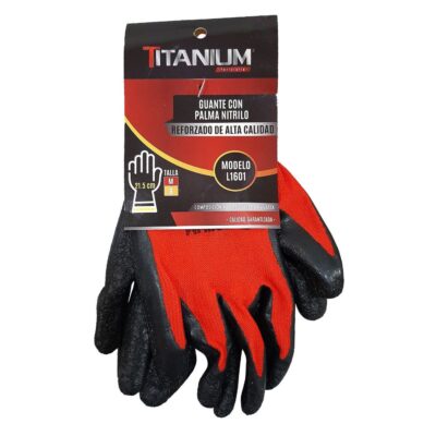 GUANTE NITRILO REFORZADO IMPERMEABLE TALLA 8-M (FSI12) (NORMA ANSI)