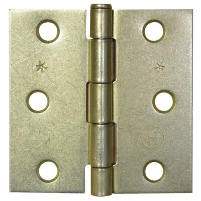 BISAGRA NUDO CABEZA PLANA DORADA 3X3 X 12 PARES (PUERTA)(HT) (C-16 (T1106-0059)