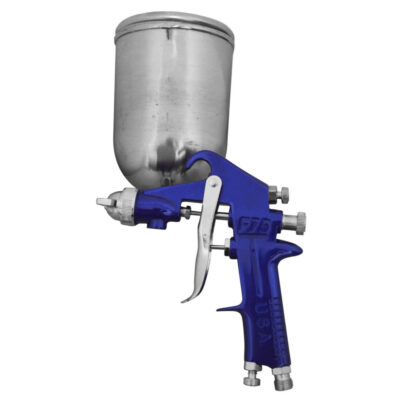 AEROGRAFO UDUKE PROFESIONAL USA VASO DE 600 CC PISTOLA F-75 AZUL (HT30602)