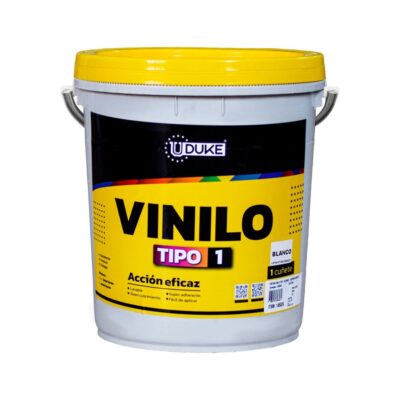 PINTURA VINILO TIPO 1 USO EXTERIOR-INTERIOR BLANCO CUÑETE (UDUKE)