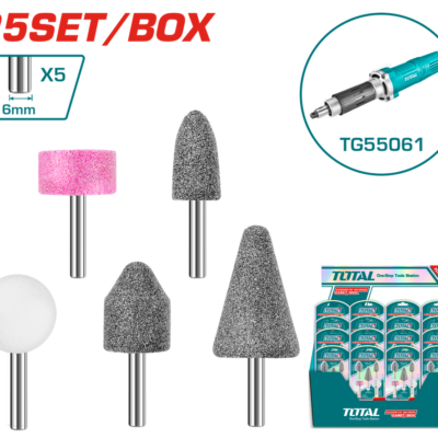 ACCESORIOS DE PIEDRA PARA MOTO TOOL 5 PZS TOTAL (TAKB0502)