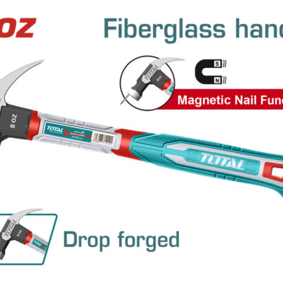 MARTILLO 8 OZ IMANTADO MANGO FIBRA DE VIDRIO SUPER TOTAL (THCH61008)