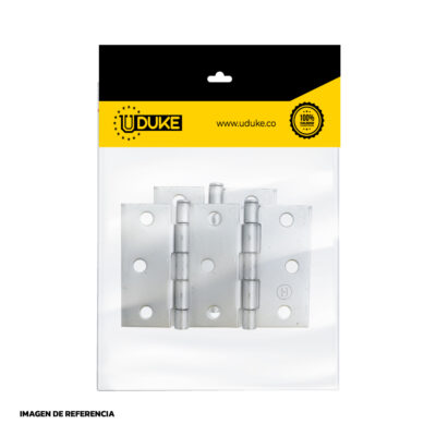 BISAGRA NUDO CABEZA PLANA HIERRO 3X3 C-16 PQT X 3 UDUKE