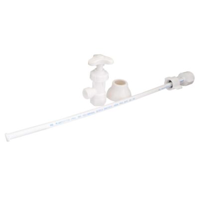 LLAVE REGULACION PLASTICA CON ACOPLES PARA SANITARIO PLASTGRIFOS (3102232) 4924