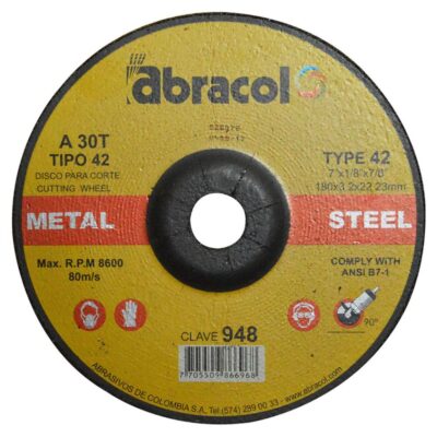 DISCO ABRACOL C/M 7 X 1/8 (DT42 180X32X3175MM (CLAVE 948) (ABD4A0030070)