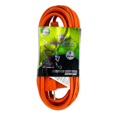 EXTENSION NARANJA 25FT CON TOMA X 3 BRICKELL (SB-588)