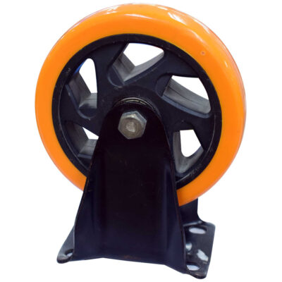 RODACHINES 5″ PLANO NARANJA PESADO FIJO 125MM 150KG (INDIVIDUAL) (RFNF125)(HT30091)