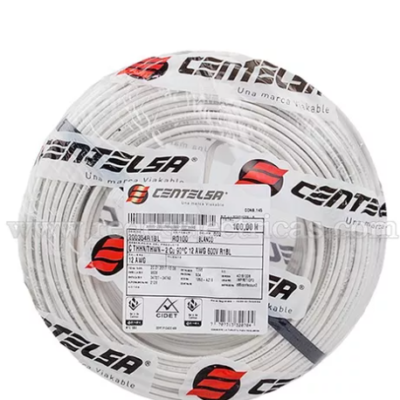 ALAMBRE CENTELSA SOLIDO #10 SOLIDO BLANCO