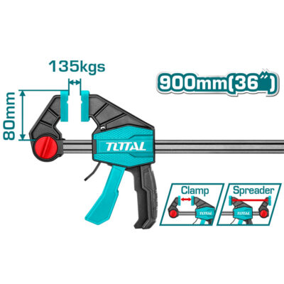 PRENSA SARGENTO DE BARRA 80 X 900 MM 36″ INDUSTRIAL TOTAL (THT1346803)