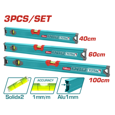 JUEGO DE NIVEL X 3 PCS 40,60,100CM SUPER TOTAL (THT10403)