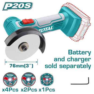 MINI PULIDORA 3″ INALAMBRICA 20V INCLUYE 7 DISCOS INDUSTRIAL BATERIA Y CARGADOR SE VENDEN POR SEPARADO TOTAL (TAGLI7601)