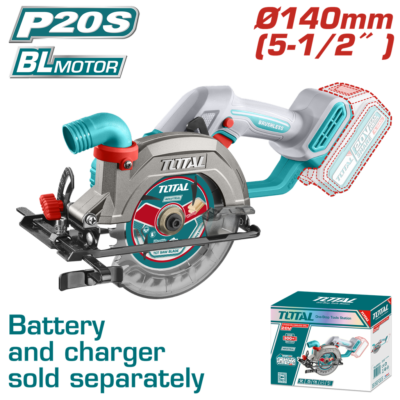 SIERRA CIRCULAR INALAMBRICA 5-1/2 BATERIA Y CARGADOR NO INCLUIDO INDUSTRIAL SUPER TOTAL (TSLI1402)