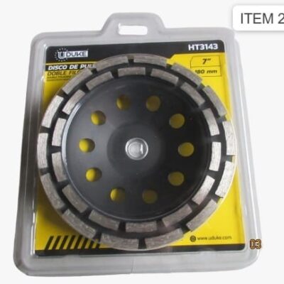 DISCO COPA DOBLE FILO PARA PULIR 7″ UDUKE (HT3143)