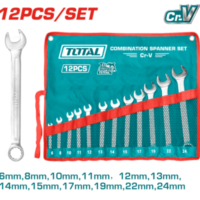 LLAVE MIXTA JUEGO X 12 PZS 6-24MM CRV SUPER TOTAL (THT1022121)