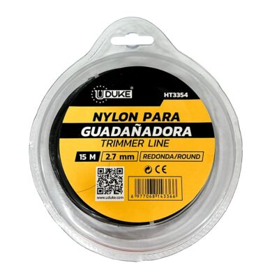 NYLON PARA GUADAÑADORA 2.7MM X 15M NEGRO UDUKE (HT3354)