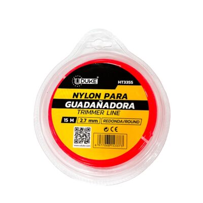 NYLON PARA GUADANADORA 2.7MM X 15M NARANJA UDUKE (HT3355)