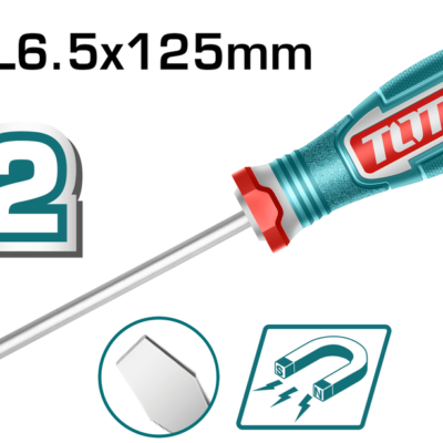 DESTORNILLADOR 1/4X5″ (-) PUNTA IMANTADA INDUSTRIAL SUPER TOTAL (TSDSL6125)