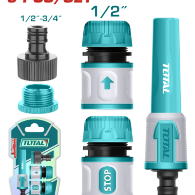 CONECTORES PARA MANGUERA X 5 PZS SUPER TOTAL (THHCS05122)