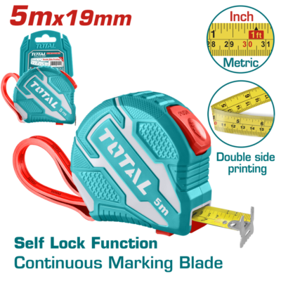 METRO 5 MTS HOJA 19MM SUPER TOTAL (TMT126251)