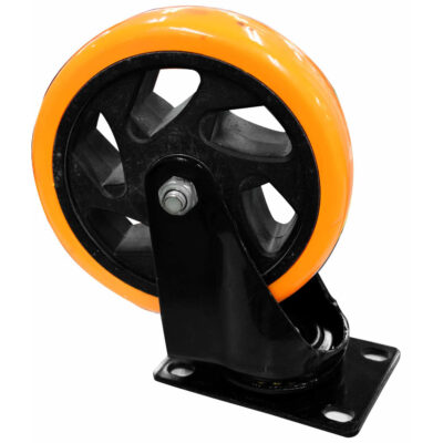 RODACHINES 5″ PLANO NARANJA PESA GIRATORIO 125MM 150KG (INDIVIDUAL) (RPNF125)(HT30088)