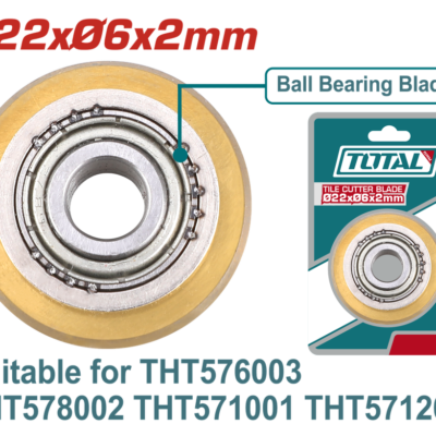 RODAJA CORTABALDOSA CON BALINERA 22X06X2MM ADAPTABLE ( THT576003 THT578002 THT571001 THT571201) SUPER TOTAL (THT576003B)