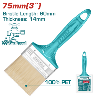 BROCHA 3″ MANGO PLASTICO TOTAL (THT840306)