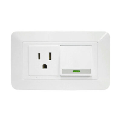 LINEA BK BLANCA INCRUSTAR TOMA SWICHE VHARBOR 110-220V (BC1803) (HT1522)