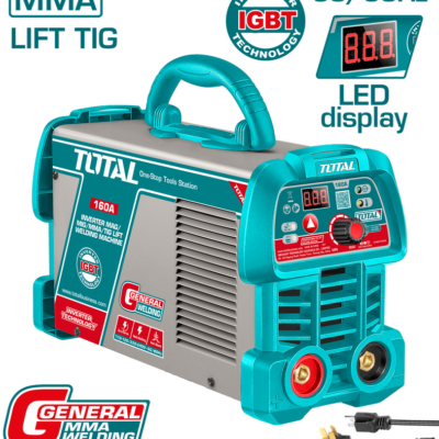 SOLDADOR INVERSOR DIGITAL 160A (MMA-LIFT TIG) 110-220V INDUSTRIAL SUPER TOTAL (UTW216059)