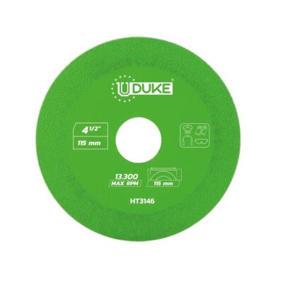DISCO CORTE VIDRIO Y CERAMICA VERDE 4-1/2″ UDUKE (HT3146)