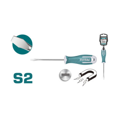 DESTORNILLADOR 55X100MM (-) PUNTA INMANTADA INDUSTRIAL TOTAL (THT265100)