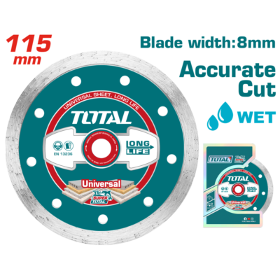 DISCO DE CORTE DIAMANTADO CONTINUO 4 1/2 115MM TOTAL (TAC2121153)