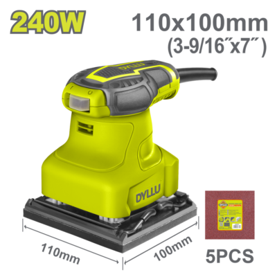 LIJADORA DE PALMA 4 3/8″X 4″ 240W INCLUYE 5 LIJAS DYLLU (UDTFA1503)