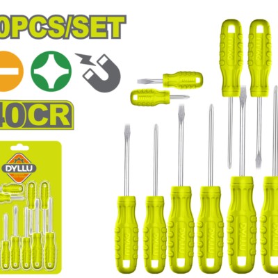 JUEGO DESTORNILLADORES X 8 PZS PUNTA IMANTADA DYLLU (DTSS2410)