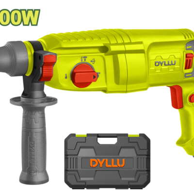 TALADRO ROTOMARTILLO SDS PLUS 800W 120V CAJA PLASTICA INCLUYE MANDRIL (3) BROCAS (2) CINCELES DYLLU (UDTRH1D26)