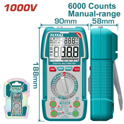 TESTER DIGITAL 1000V INDUSTRIAL SUPER TOTAL (TMT5310002)