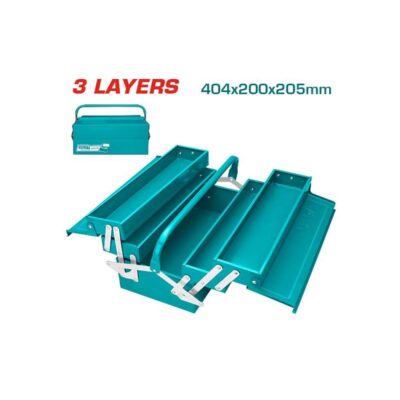 CAJA HERRAMIENTAS 404X200X205MM INDUSTRIAL METALICA TOTAL (THT10702)