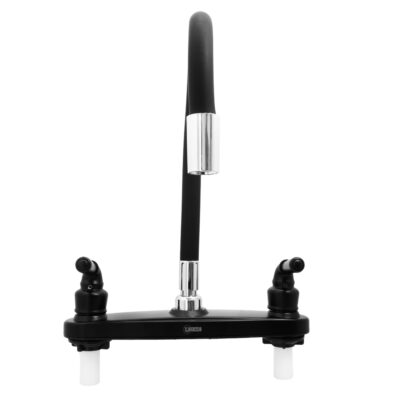 MEZCLADOR LAVAPLATOS FLEXIBLE ALETA 8″ NEGRO ABS UDUKE (HT2170)