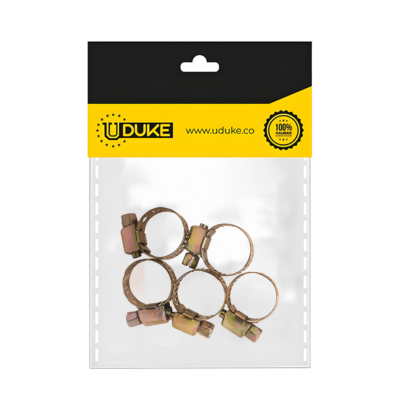 ABRAZADERA 3/4″ AMARILLA OJO 1/2 PQTX 5 UDUKE