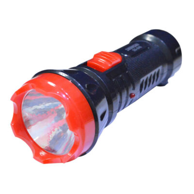 LINTERNA RECARGABLE 1 LED NARANJA/NEGRO BLISTER PEQUENA (BL-3366) (HT50104)