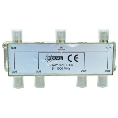 SPLITTER TV FINO X 6 SALIDAS UDUKE (5-1000 MHZ) (HT30290)(HT90152