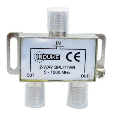 SPLITTER TV FINO X 2 SALIDAS UDUKE (5-1000 MHZ) (ESPLITER) (HT30287)(HT90149)