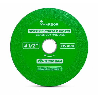 DISCO CORTE VIDRIO Y CERAMICA VERDE 4-1/2″ VHARBOR (HT4250)