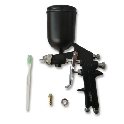 AEROGRAFO UDUKE PROFESIONAL VASO DE 600 CC PISTOLA F75G NEGRA (HT4083)
